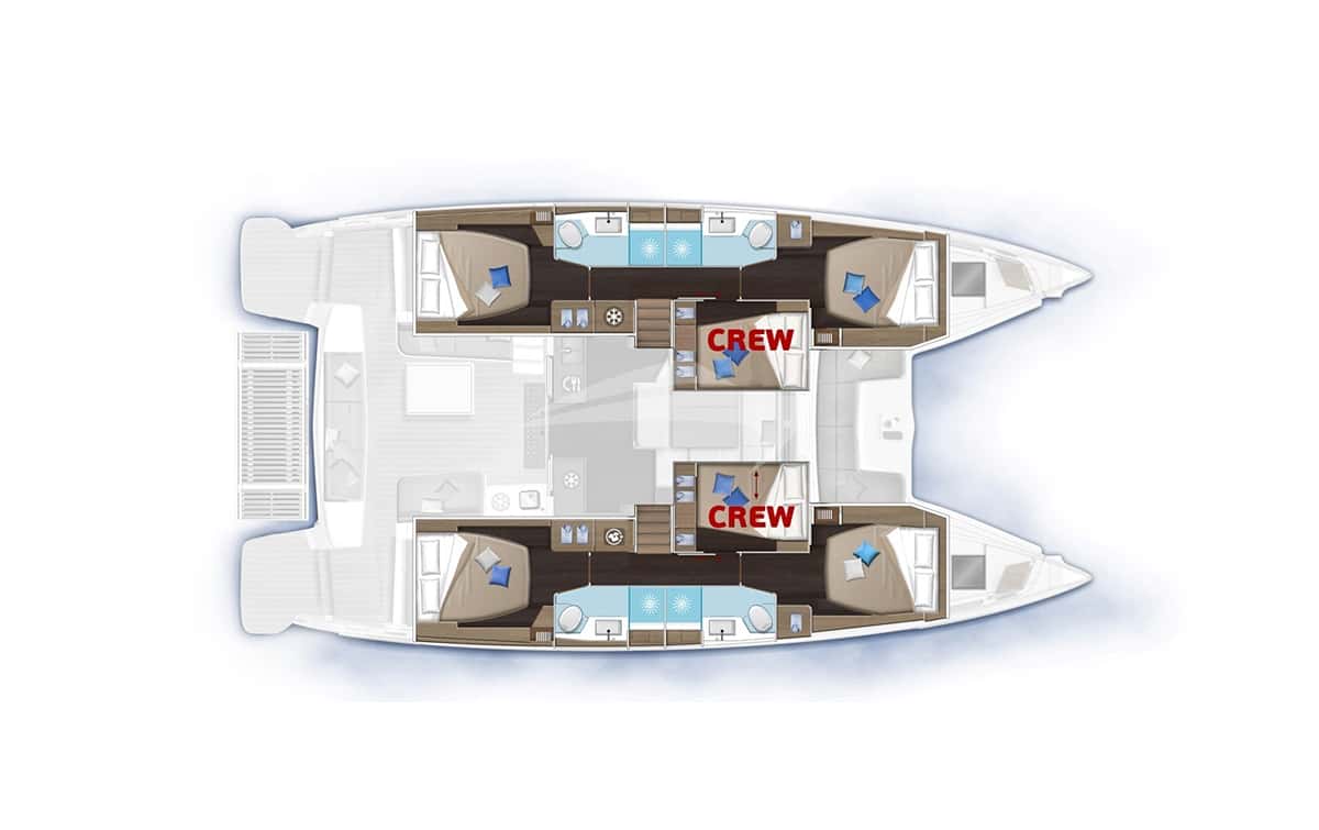 BABALU 51 deck layout