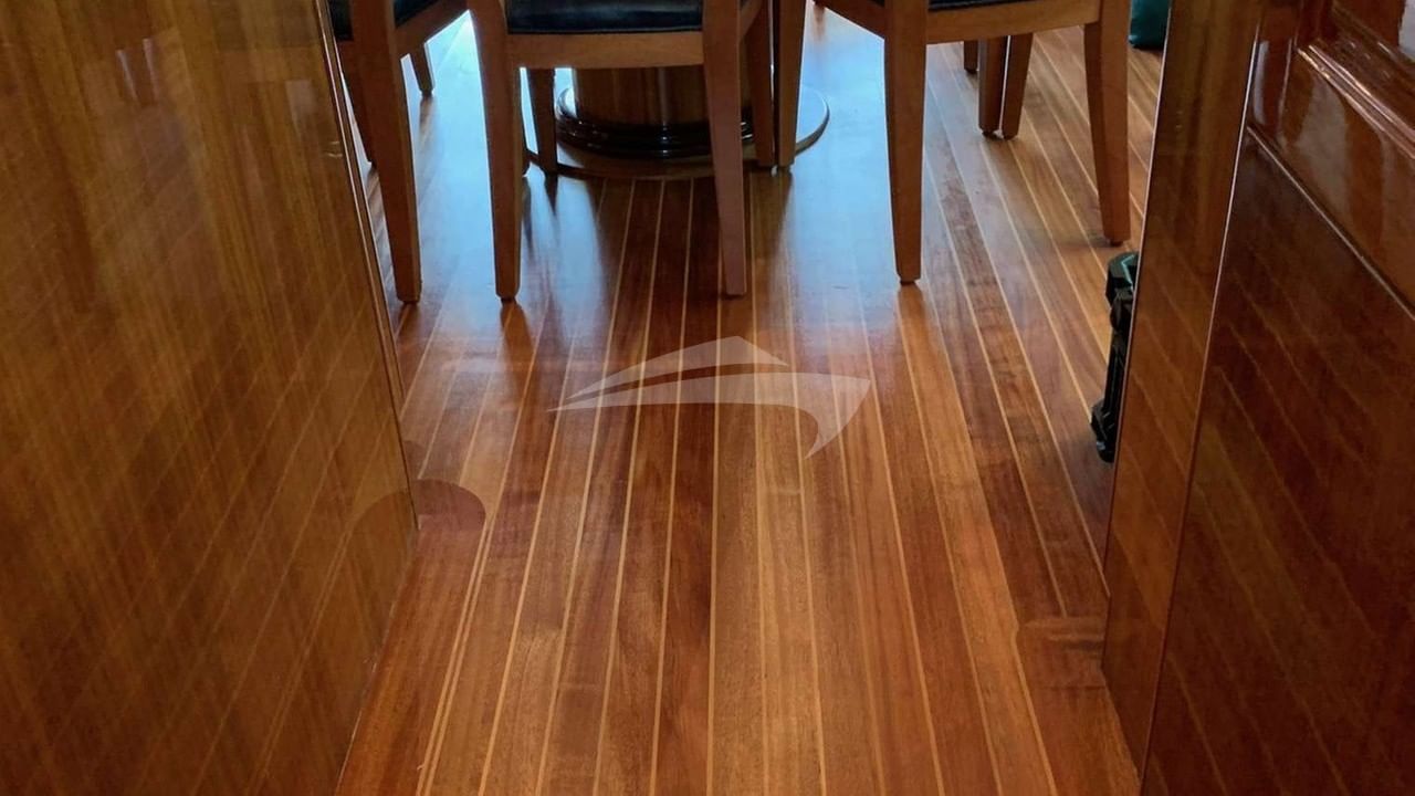 Beautiful new flooring.