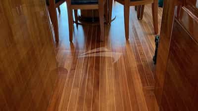 Beautiful new flooring.
