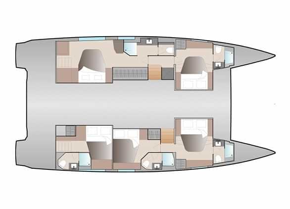 Luxury charter yacht layout diagram for BEYOND