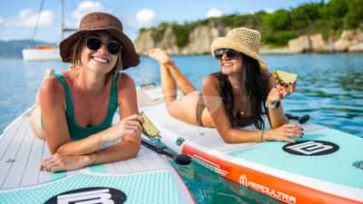 Enjoying some water sports