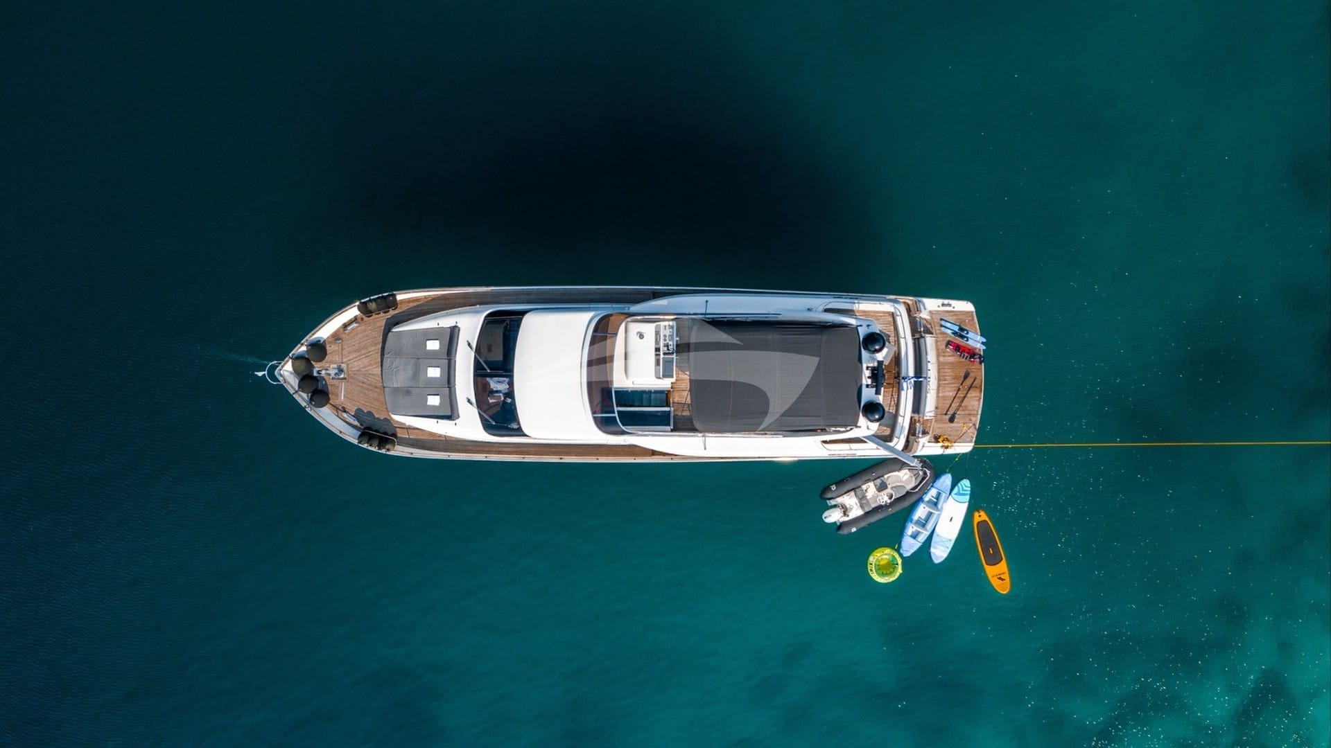 Aerial View of Water Toys