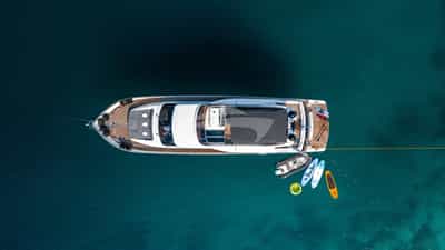Aerial View of Water Toys