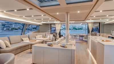 Galley and main saloon