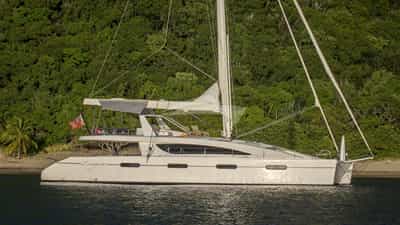 Anchored out on a sunny afternoon