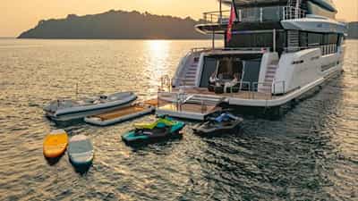 View of Aft with Water Toys