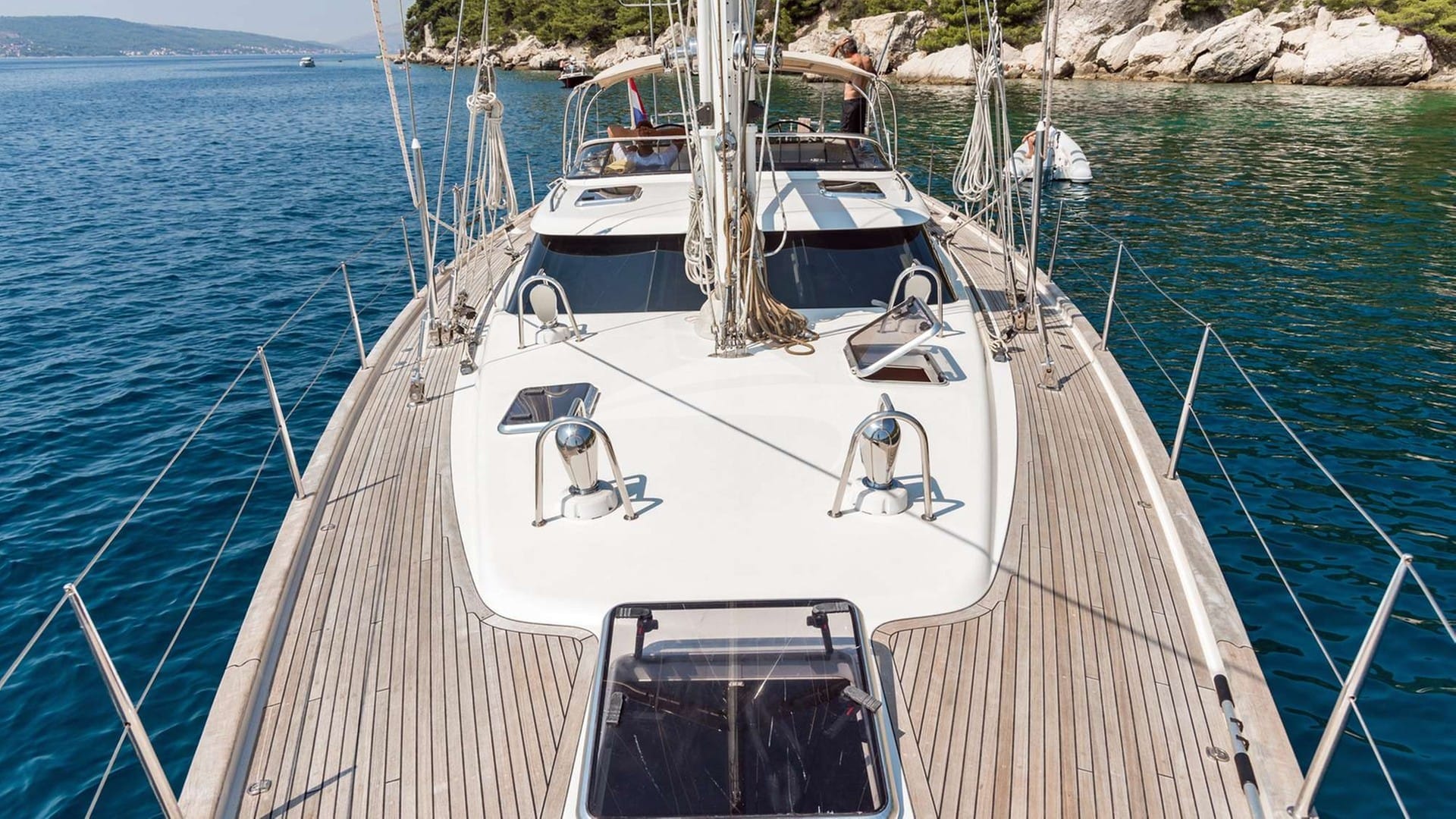 Looking Aft from the Bow