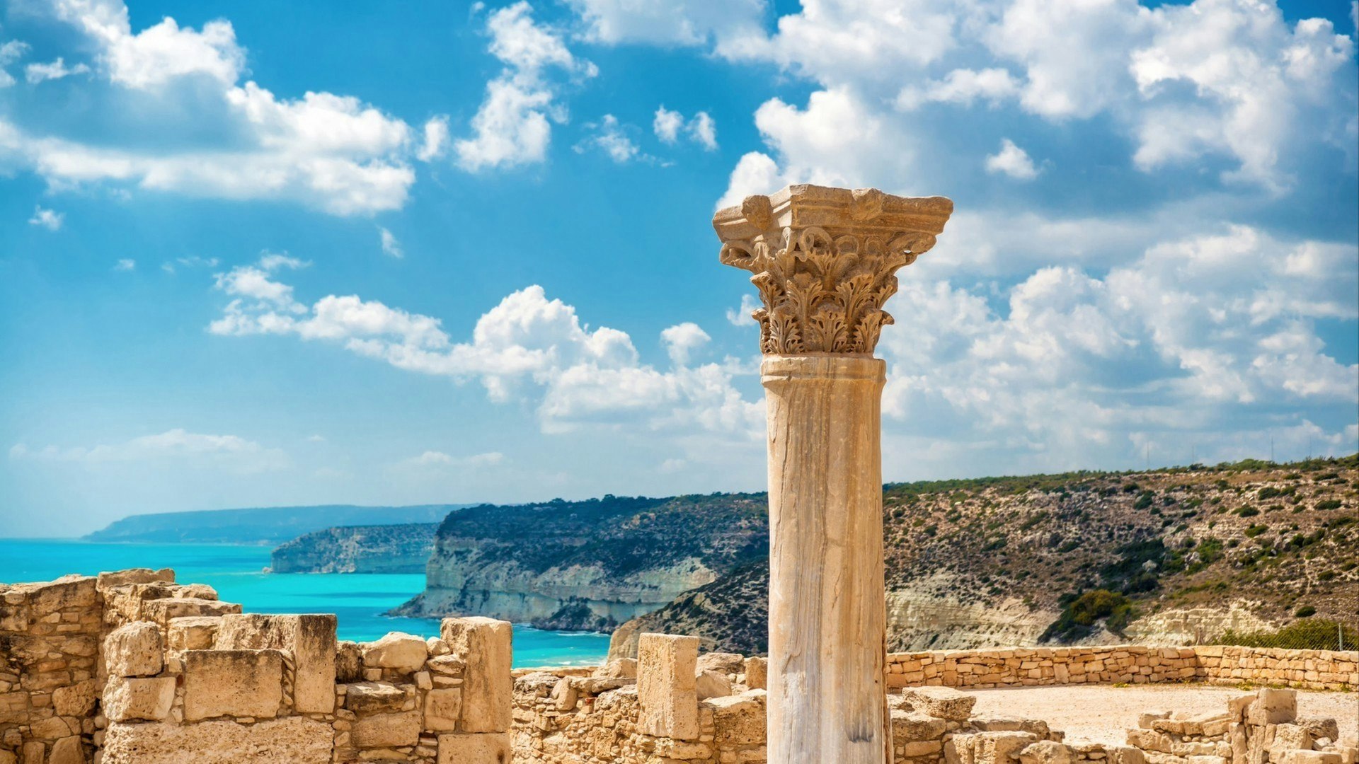 uins of ancient Kourion. Limassol District. Cyprus.