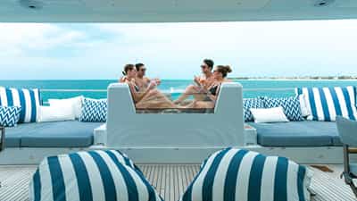 Flybridge Hot Tub