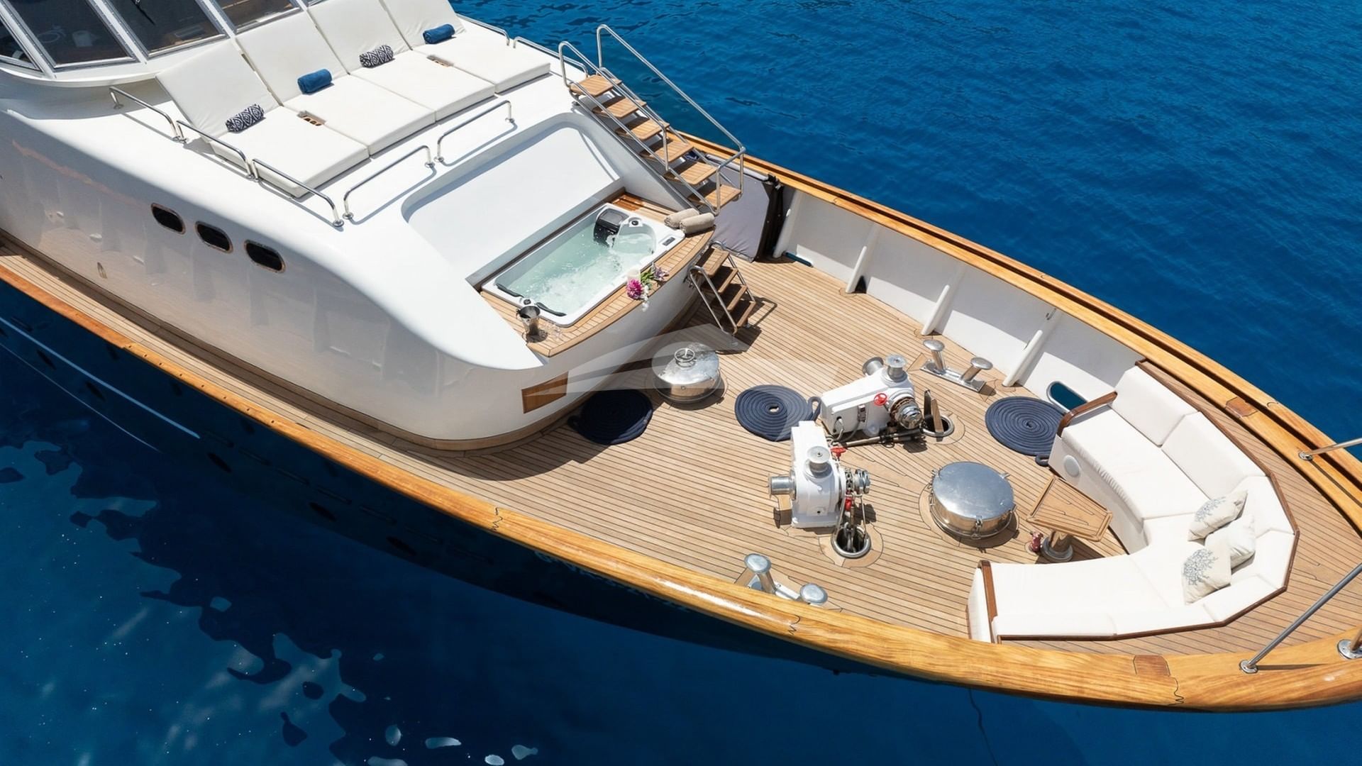 Aerial View of Foredeck and Bow