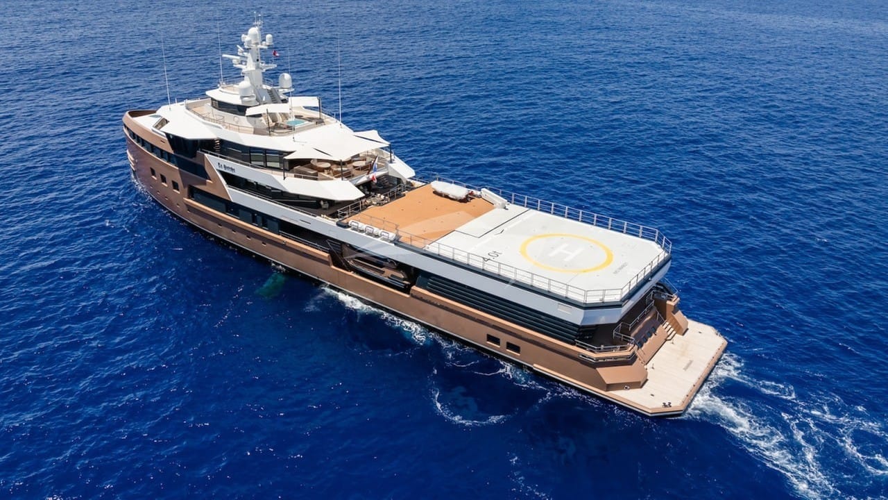 Aerial view of helipad