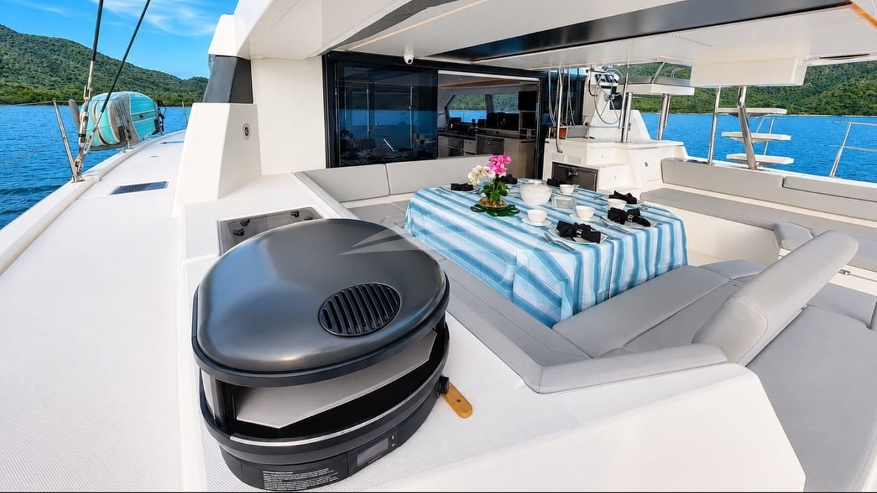 The pizza oven aboard Resilience
