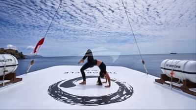 Exercising on Deck