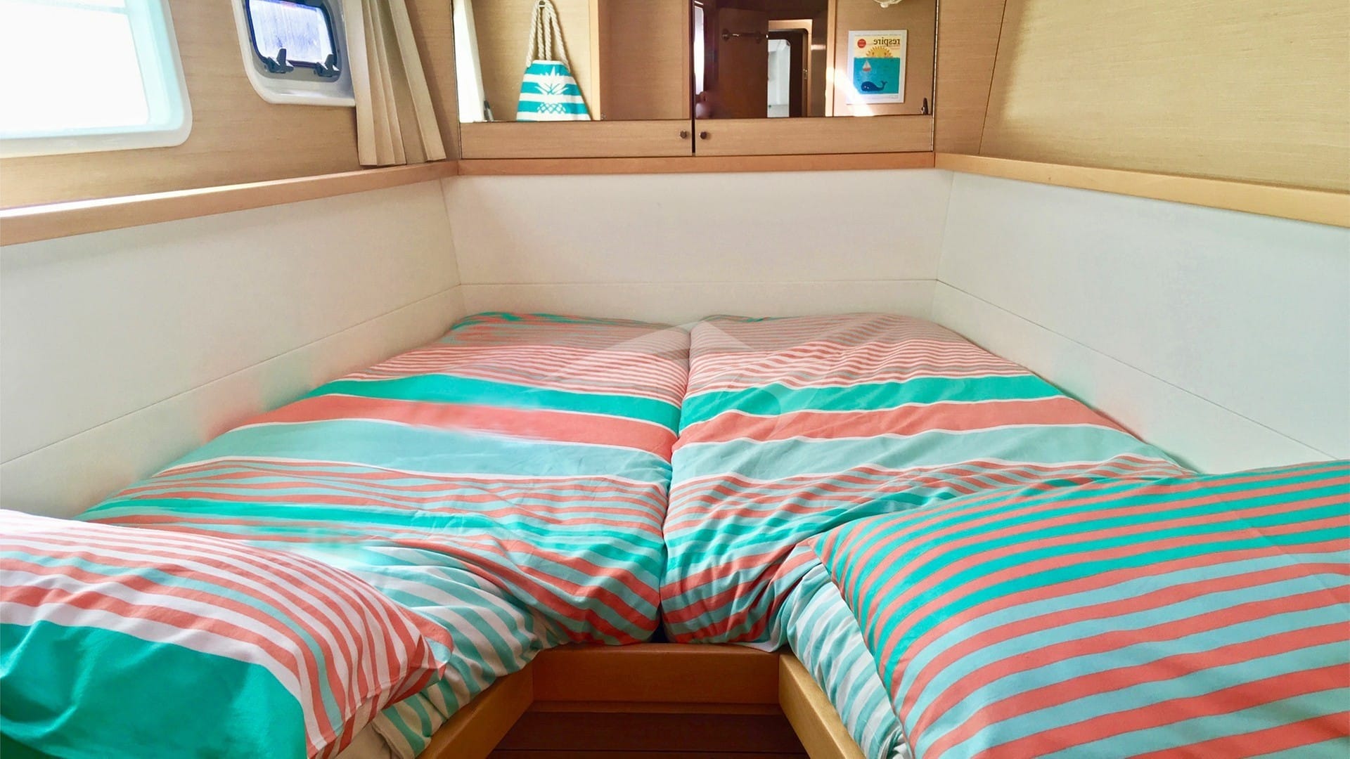 Port Forward Cabin made up as Twins