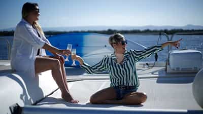 Lounging on Deck