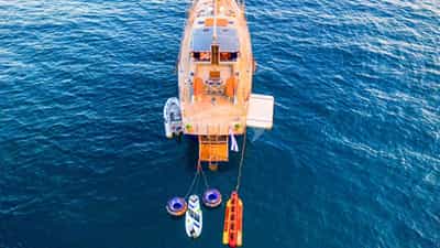 Aerial View with Water Toys