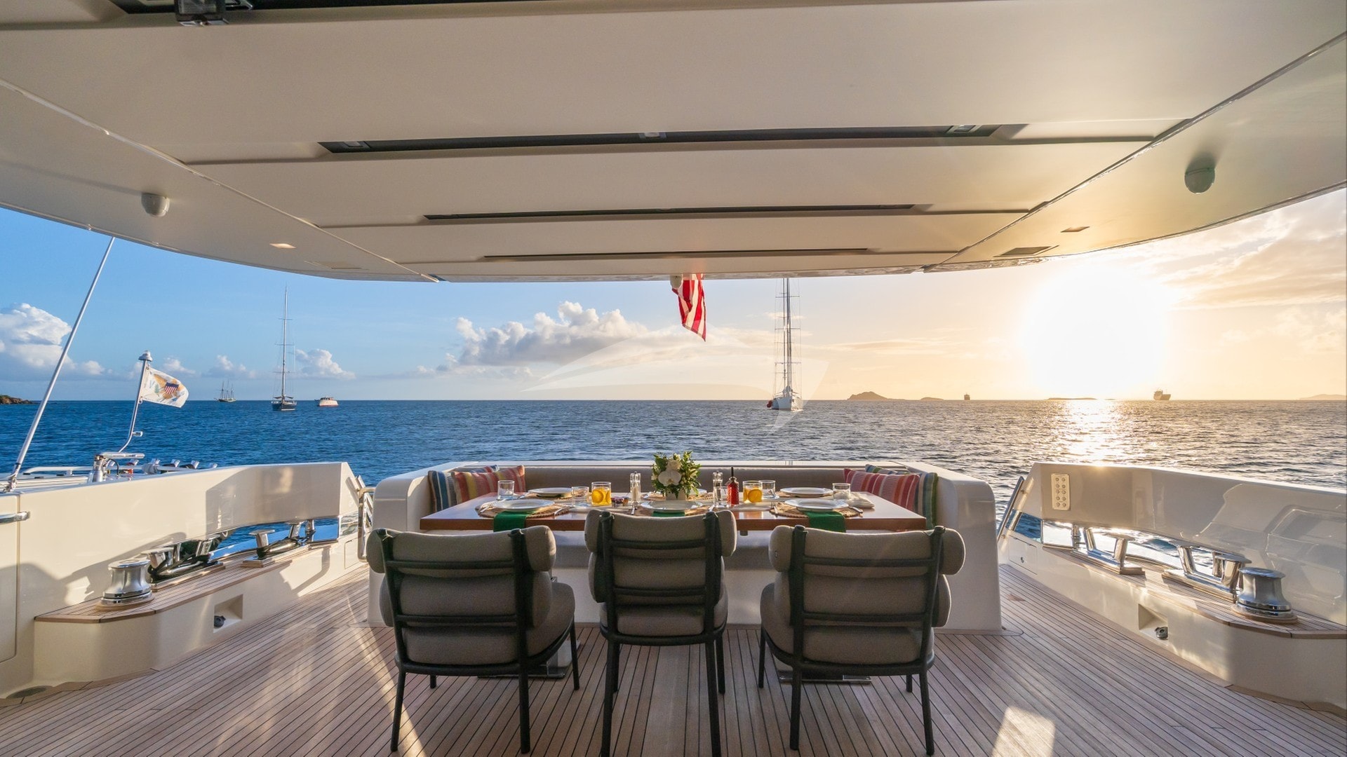 Aft deck Dining