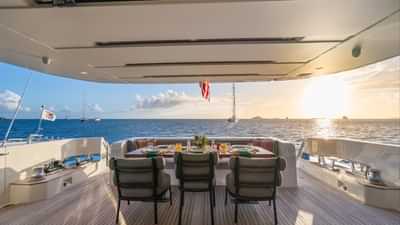 Aft deck Dining