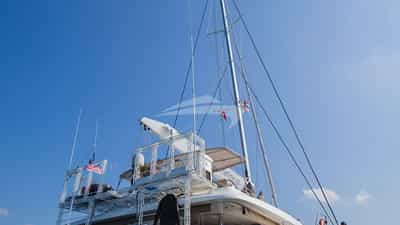Sternview with onboard dive setup