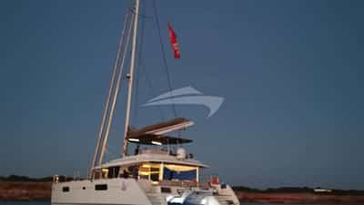 Aft view at night