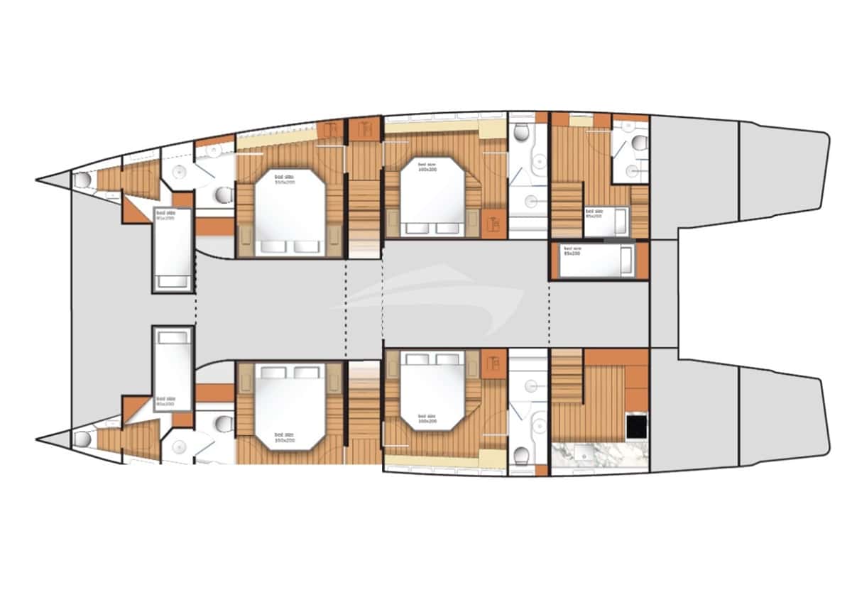 HONEYMOON deck layout
