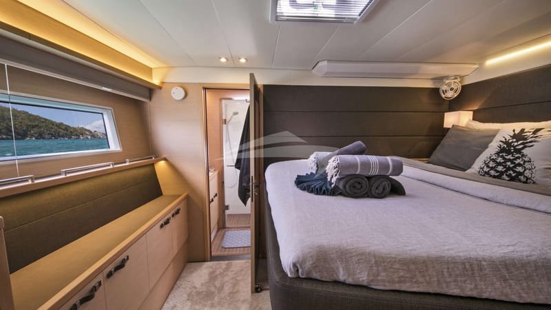 Forward guest cabin