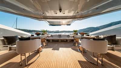 Air conditioned aft deck