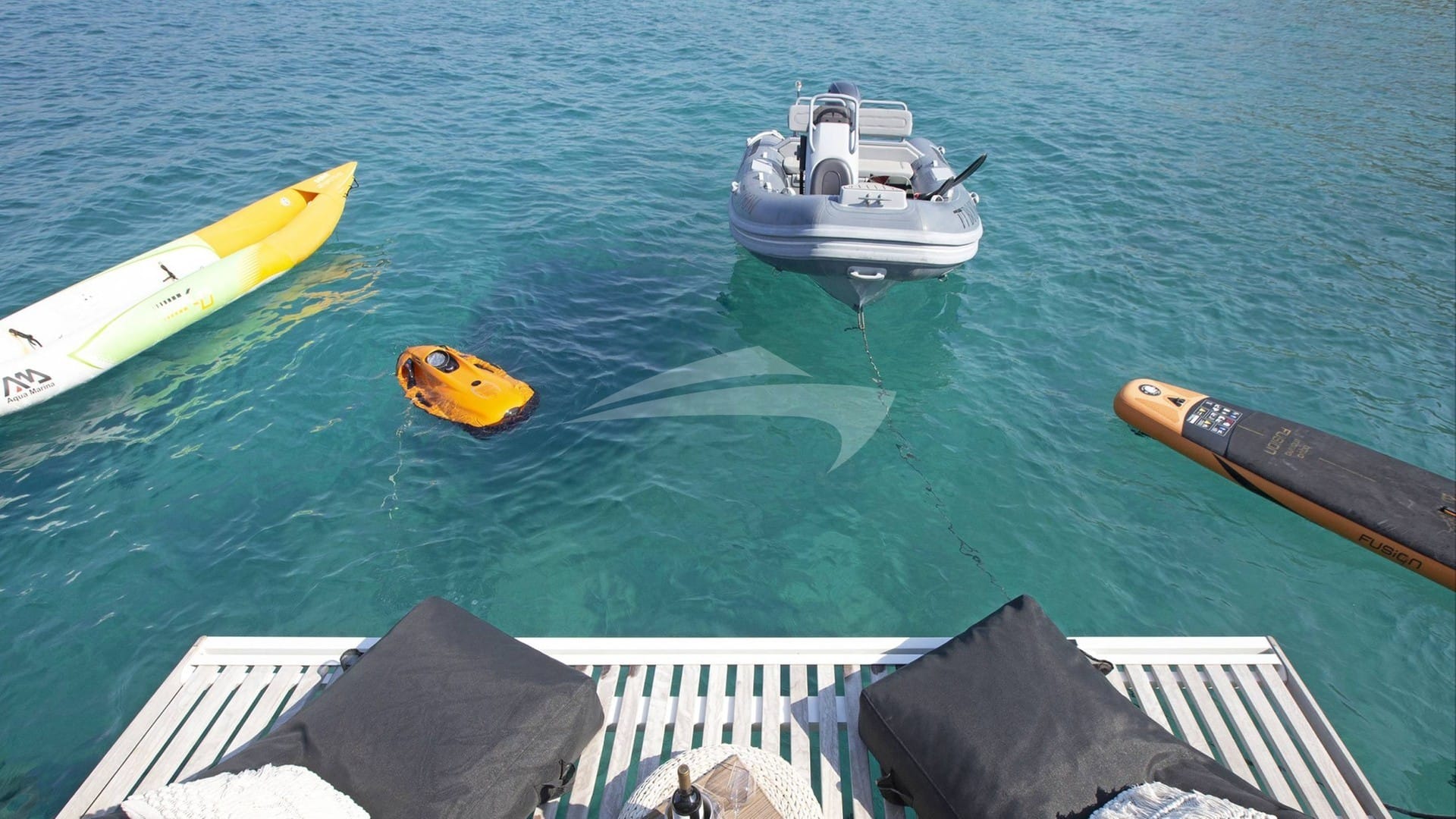 Swim Platform and Water Toys