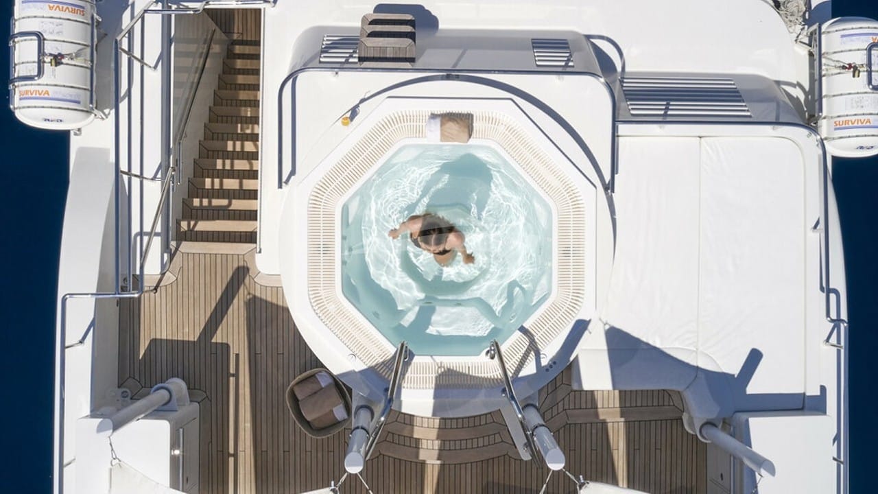 Aerial View of Deck Jacuzzi