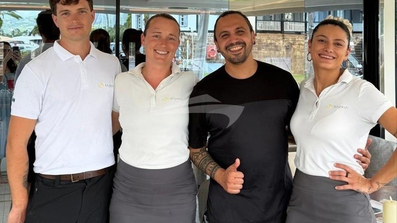 Luxury charter yacht crew for KAJIKIA