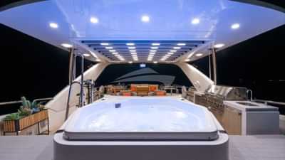 Sundeck Jacuzzi at night