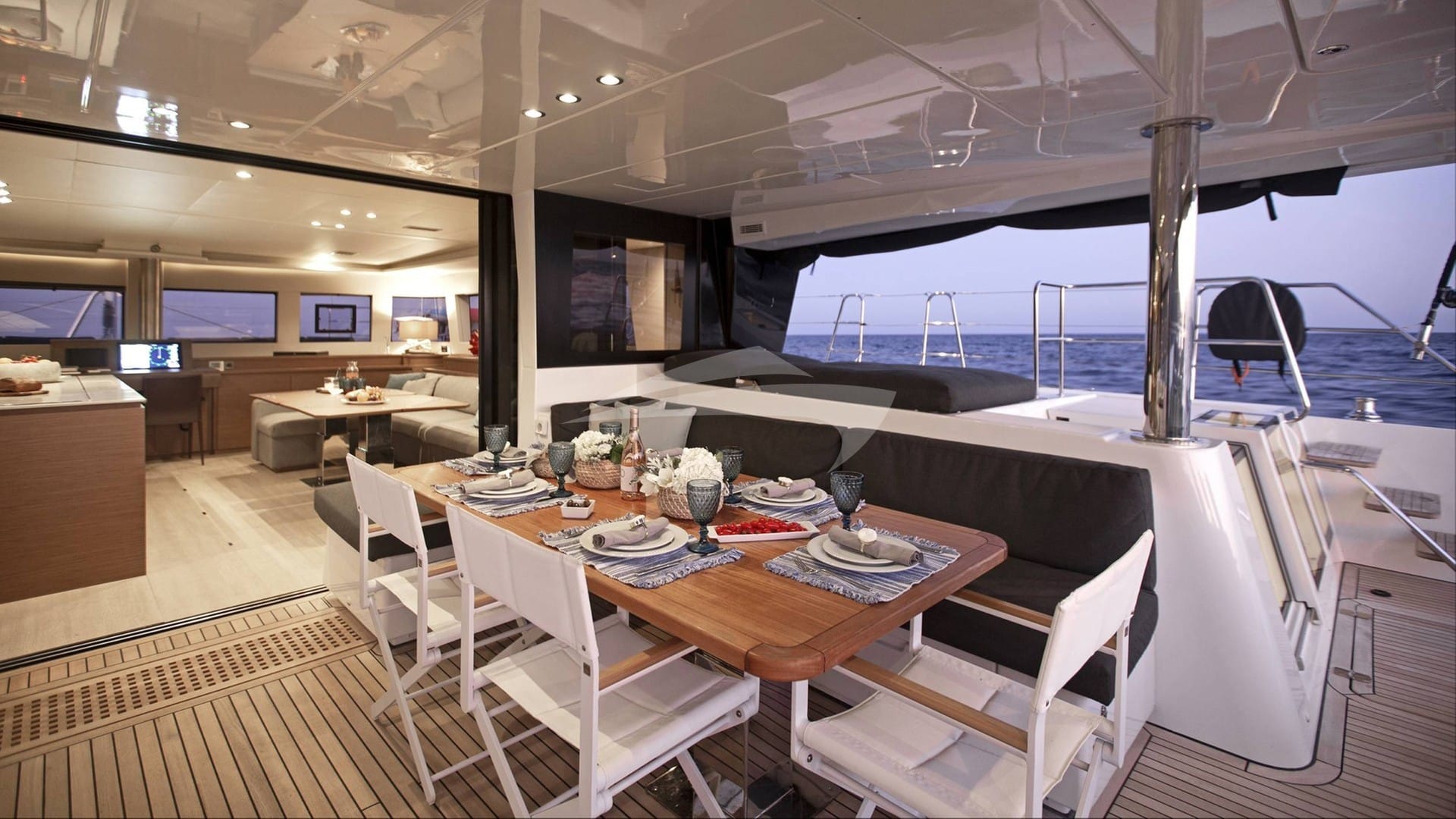 Aft Deck and Saloon
