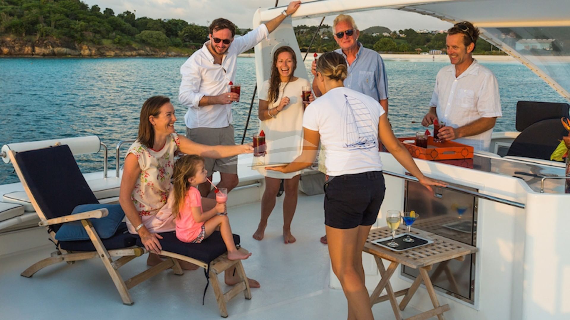 Gathering on the flybridge