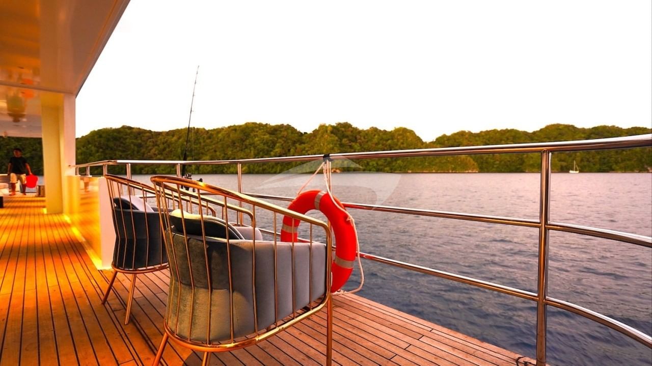 deck seating and views