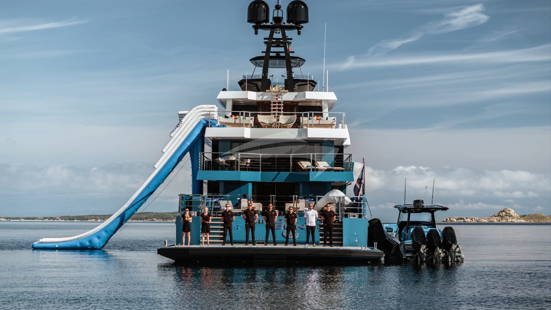 Luxury charter yacht crew for KING BENJI