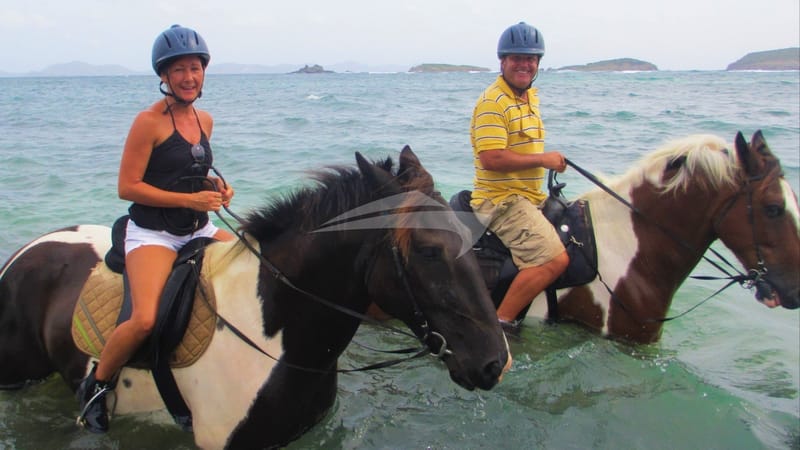 GENESIS Charter Guests Horseback Riding