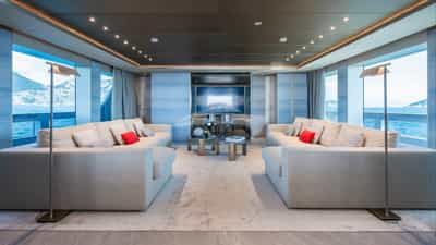 Main saloon with large Smart TV