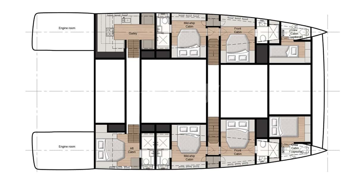 AMBER ONE deck layout