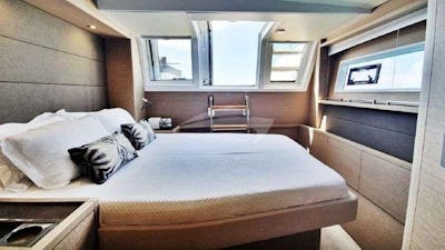 Aft Guest cabin with access to aft deck