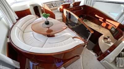 Interior Saloon & Kitchen