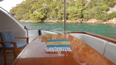 Aft deck table