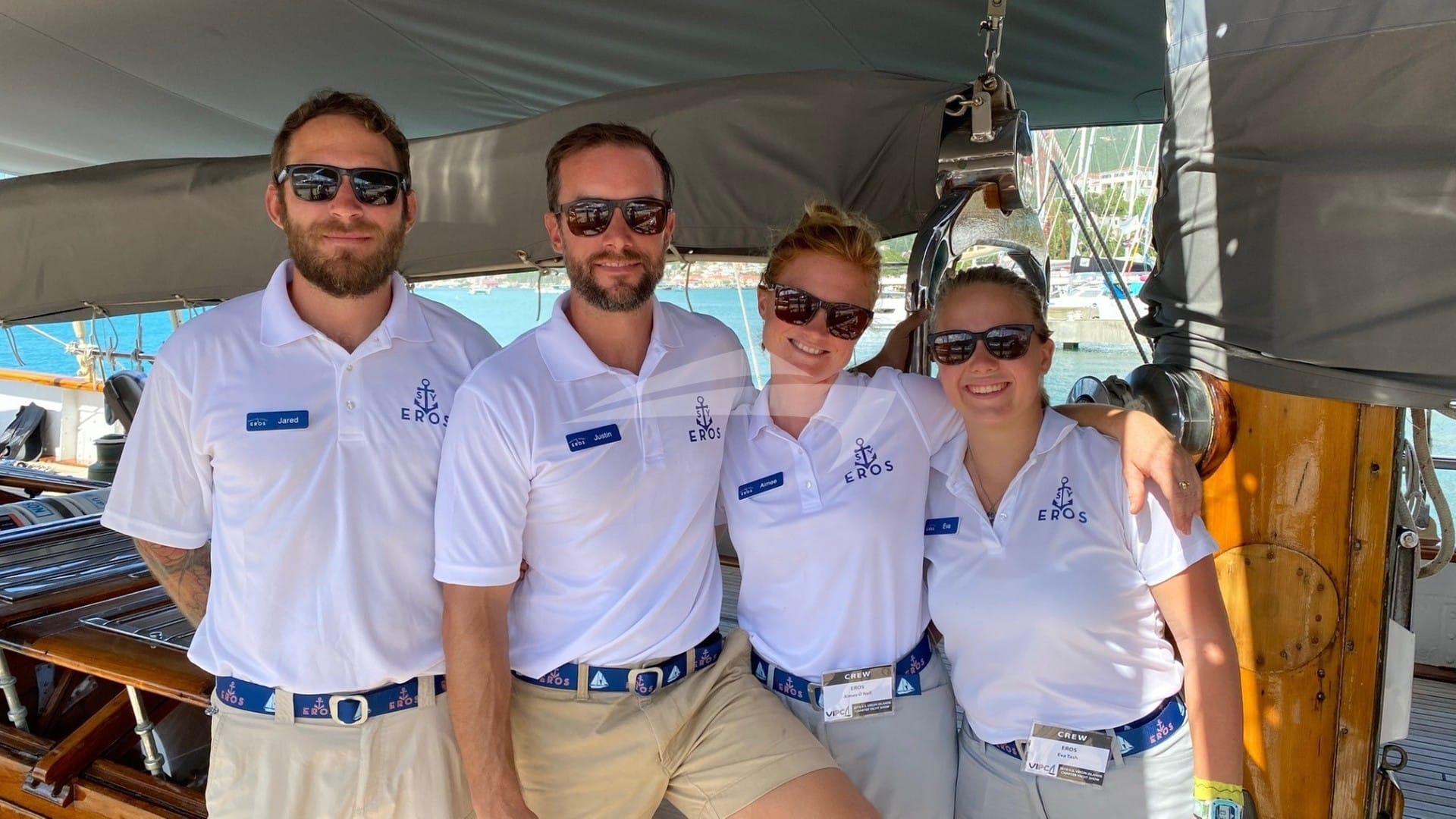 Luxury charter yacht crew for EROS