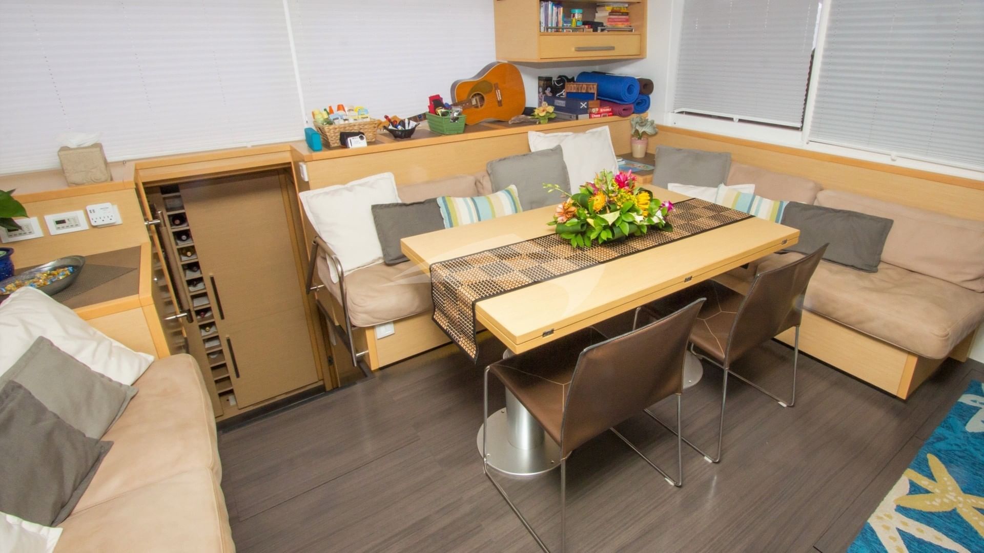 Another view of the saloon