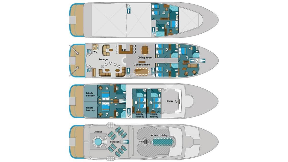 NATURAL PARADISE deck layout