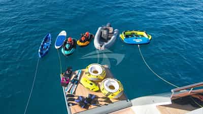 Inflatable toys and tender