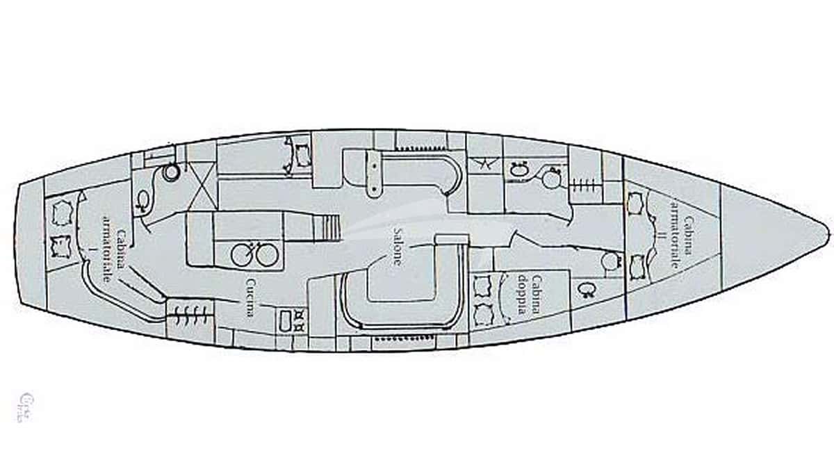 THE DOVE deck layout