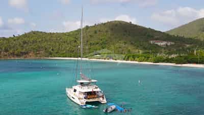 Anchored off Maho Bay, St. John