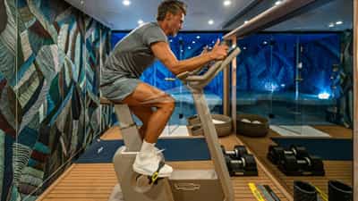 Gym and steam room