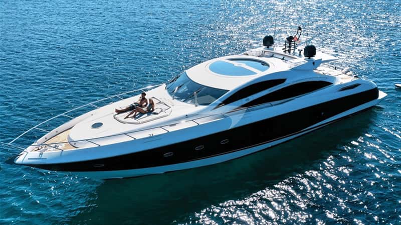 LIGHT BLUE 25m motor yacht charter