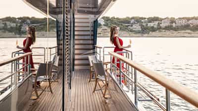Relaxing on Deck